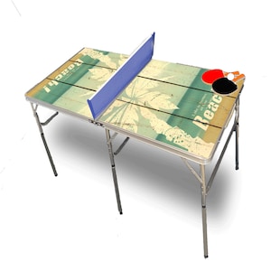 Beach Life Portable Tennis Ping Pong Folding Table w/Accessories