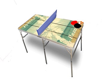 Beach Life Portable Tennis Ping Pong Folding Table w/Accessories