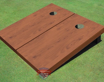 Custom Corn Hole Rosewood Stained Cornhole Boards