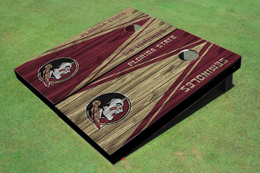 Fsu Wood Inlay Florida State University Seminoles Wood Look Garnet and Gold ...