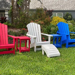 Free Shipping - Outdoor Adirondack Set Patio Backyard Beach Furniture