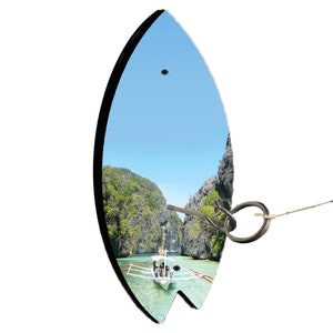 Boat Lagoon Surf Board Shape Hook and Ring Toss Lawn Game