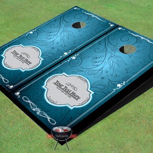Custom Corn Hole Doodle 2 Wedding Themed Cornhole Boards