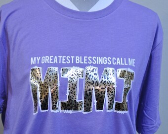 MIMI tee, Greatest Blessings Tee, mother's day gift, Grandma Christmas gift