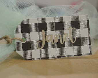 Personalized Wooden Christmas Tags