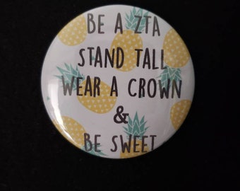 Zeta Pineapple Buttons (2.25" Pin-back) Qty 1-10
