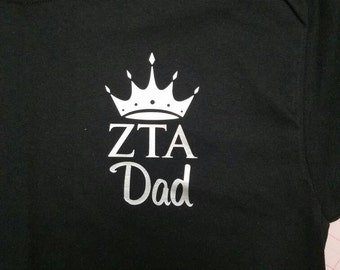 Camiseta de papá de ZTA, camiseta de papá de ZTA, Día del Padre de ZTA, papá de Zeta, camiseta de papá de hermandad