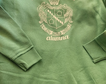 Sudadera de polar de manga larga con cuello redondo y escudo de ZTA, sudadera ZTA, Zeta, Alumna