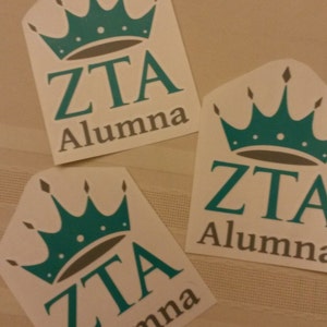 ZTA Alumna Window Decal