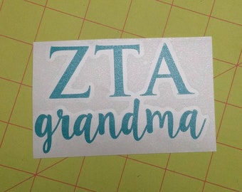 Calcomanía de abuela ZTA, calcomanía para ventana, calcomanía ZTA, calcomanía de abuela, abuela de hermandad, abuela ZTA