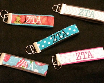 Llavero de pulsera ZTA o ZTA Alumna bordado personalizado