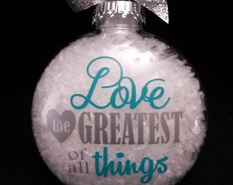 Adorno navideño - Ama lo MEJOR de todas las cosas, ZTA, Zeta Tau Alpha, Creed, Zeta