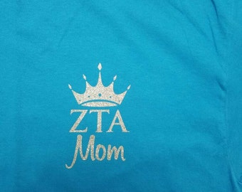 Camiseta de mamá de ZTA, camiseta de mamá de ZTA, Día de la Madre de ZTA, mamá de Zeta, camiseta de mamá de hermandad