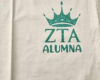 ZTA Alumna T-Shirt, Zeta Alumna, Sorority Alumna Shirt