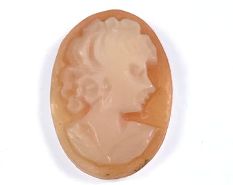 Stara ręcznie rzeźbiona muszla Cameo / CA3241