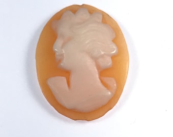 Vintage handgesneden schelp Cameo / CA3227