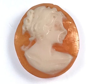 Vintage handgesneden schelp Cameo / CA3225