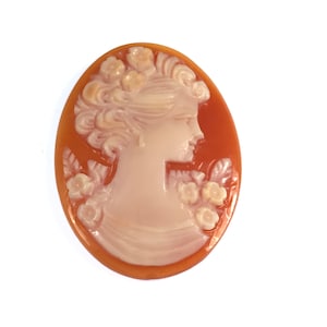 Vintage hand-carved shell Cameo / CA3278