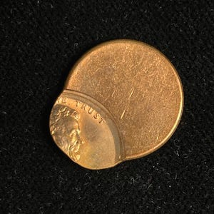 Off-Center Error Copper Cent / U.S. Mint Genuine Mis-strike Penny Coin – Rare / C3531