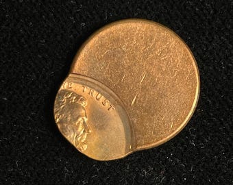 Off-Center Error Copper Cent / U.S. Mint Genuine Mis-strike Penny Coin – Rare / C3531
