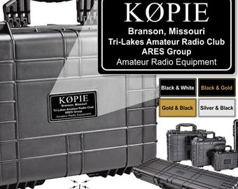 Custom Face Plate for Apache Cases - Go Box Labels. Fits Harbor Freight models.