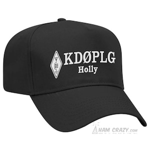 Radio Icon Graphic Ham Radio Hat with Callsign