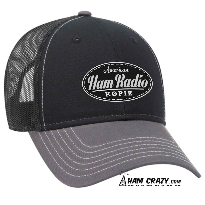 American Ham Radio Leather-look Patch Hat With Callsign - Etsy