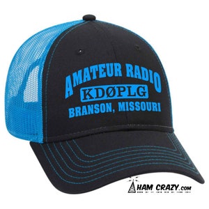 Colorful Ham Radio Callsign Hat for Amateur Radio Operators