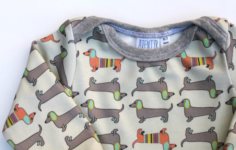 Dachshund Baby shirt. ORGANIC baby clothes. Infant girl shirt. Etsy