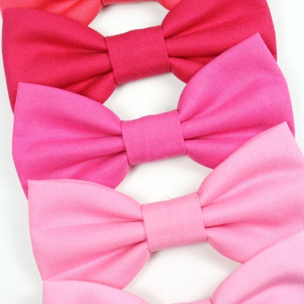 Pink Dog Bow Tie - Cat Bowtie - Wedding - Valentine's Day - Breast Cancer Awareness Month