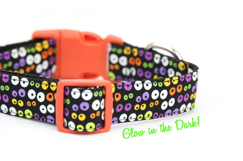 Glow in the Dark Googly Eyes Dog Collar Halloween Eyeballs Dog Etsy