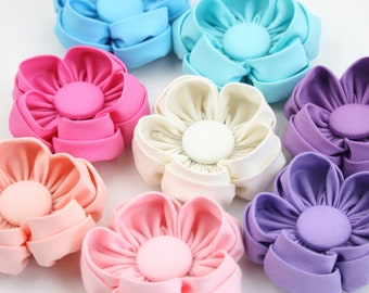 Dog Collar Flower - Wedding Collar Flower for Pets - Pastel Colors - Removable - Personalized with Monogram Embroidery Add On