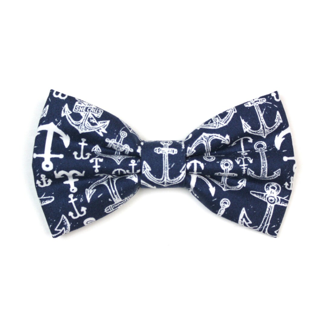 pajarita-para-perro-con-ancla-azul-marino-pajarita-n-utica-etsy-espa-a