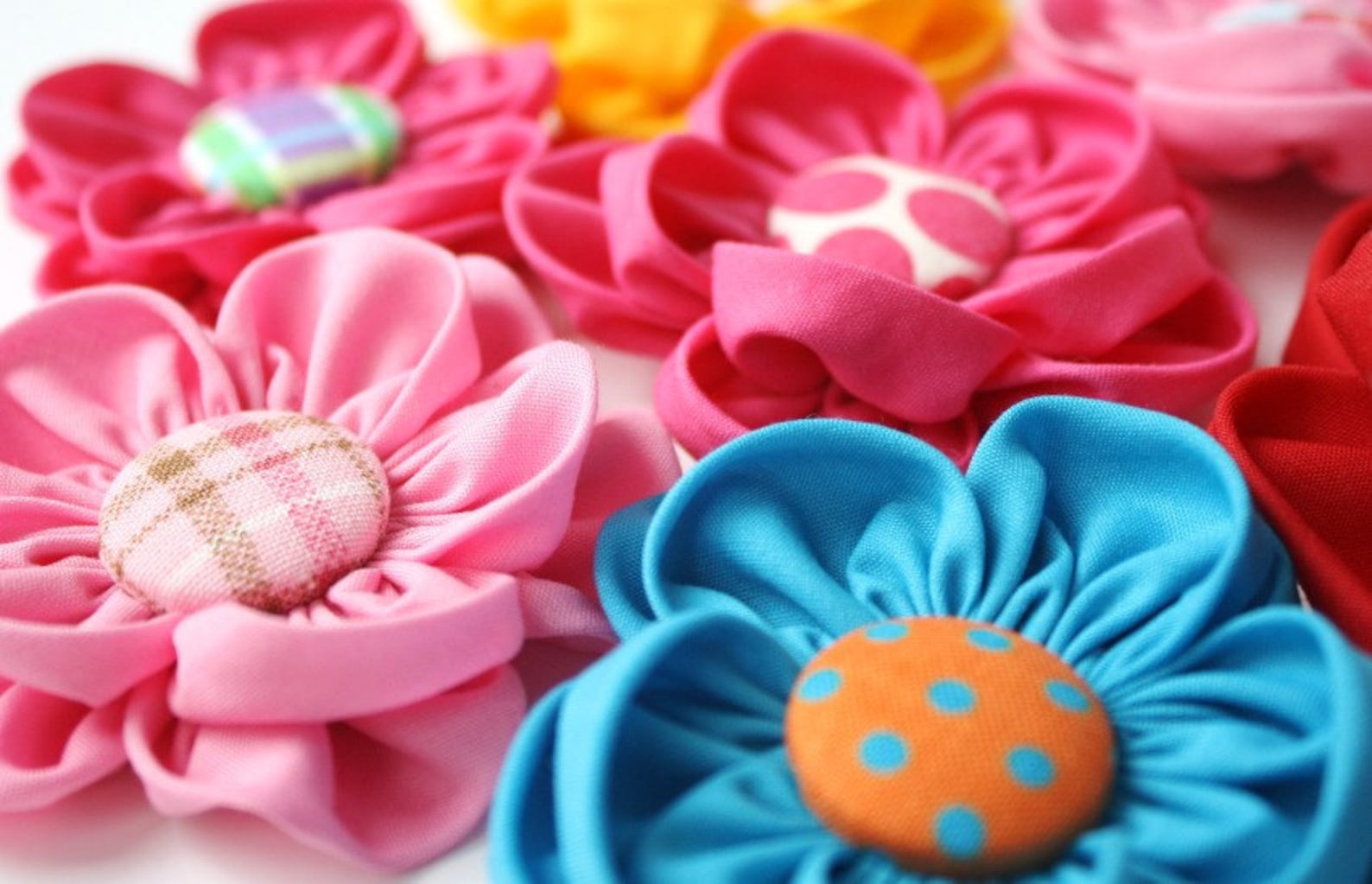 Dog Flower Collar Accessory Removable Fabric Flower Choose Etsy