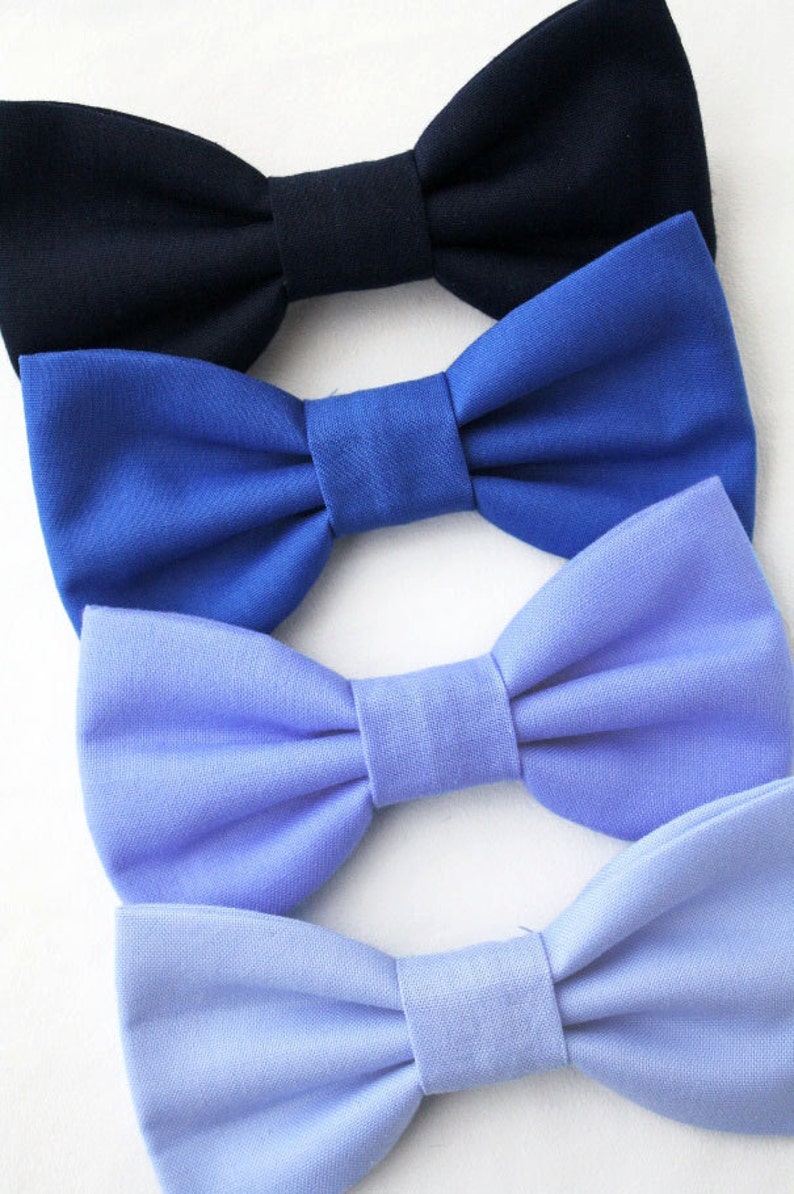 Wedding Dog Bow Tie Cat Bow Tie Navy Blue Periwinkle Dog Etsy