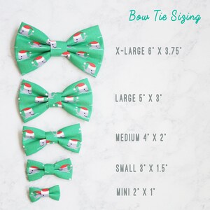 Christmas Plaid Dog Bow Tie Collar - Holiday Tartan image 7