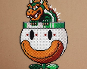 Mario Kart Bowser Aus Bugelperlen Perler Beads By Baumberger