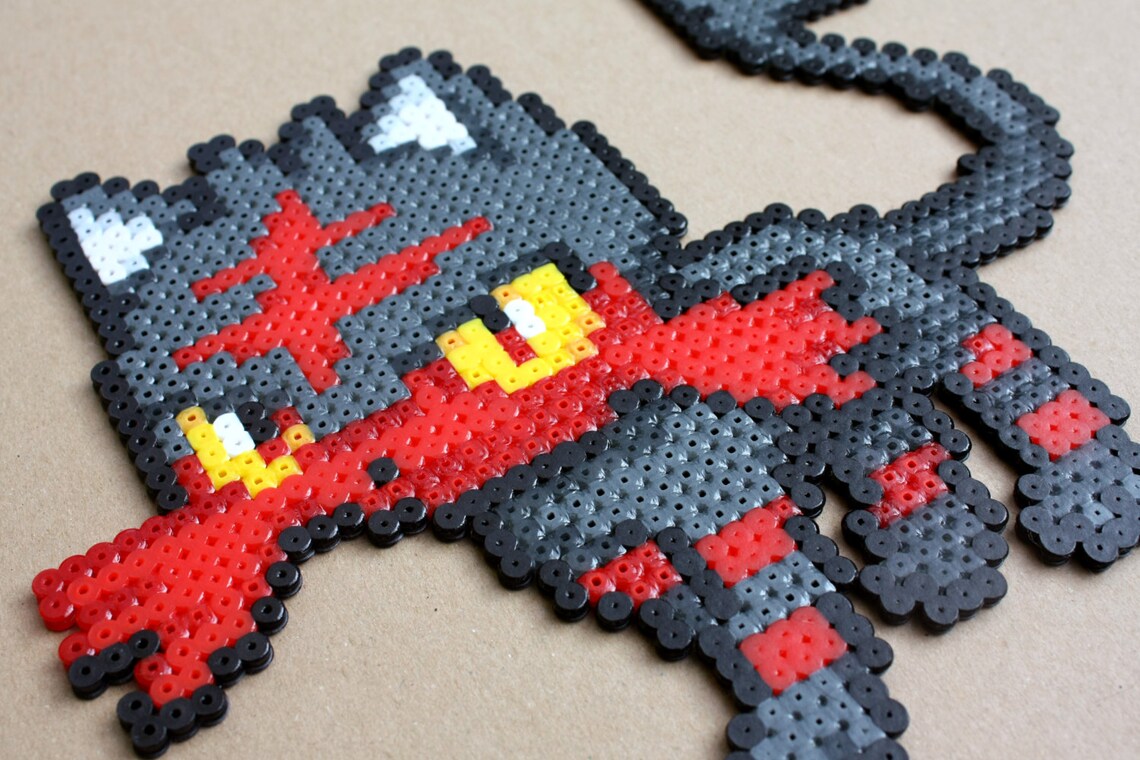 Litten Pokemon From Perler and Hama Beads Wall Decoration Etsy Canada