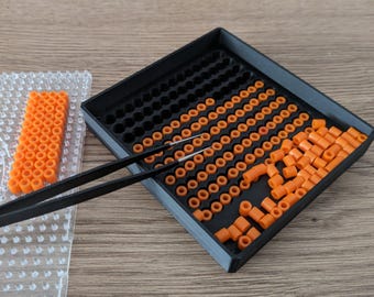Fuse beads picking tray // Hama and Perler shaker plate and placer board