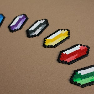 Rupees six colors , Legend of Zelda, hama perler bead figure