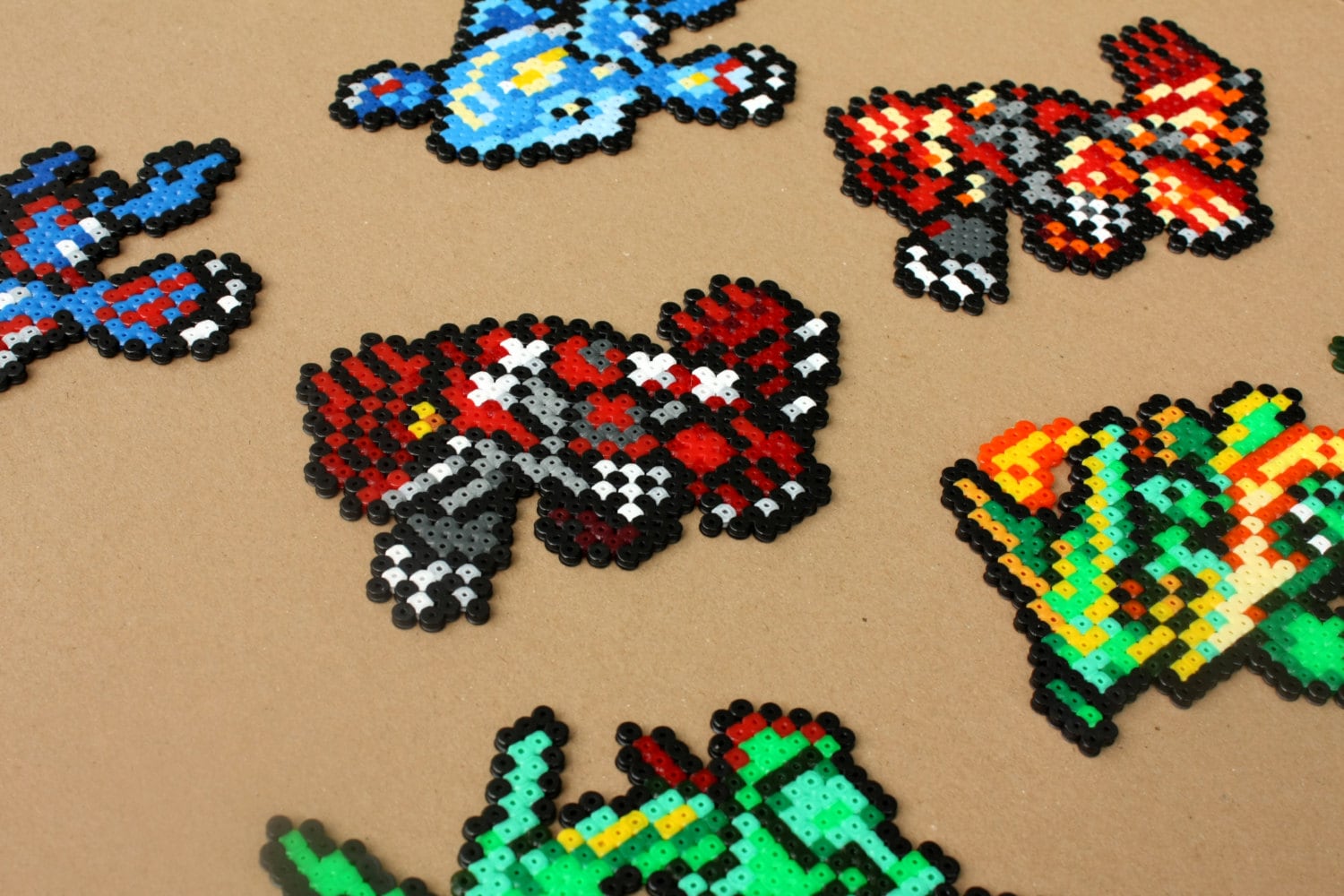 Pixel Art Pokemon Legendaire Rayquaza Légendaire Pokemon fait à la main perler bead figure - Etsy Canada