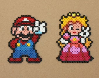 Mario Peach duo Perler Hama Beads