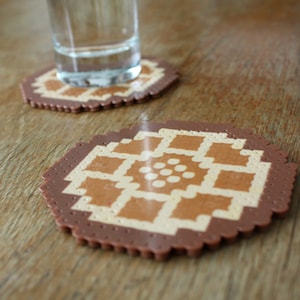 White Lotus Pai Sho coaster perler hama beads avatar the last airbender