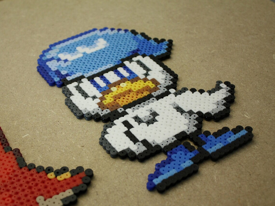 Sprigatito Fuecoco Quaxly Perler Hama Beads Pokemon Scarlet Etsy Canada