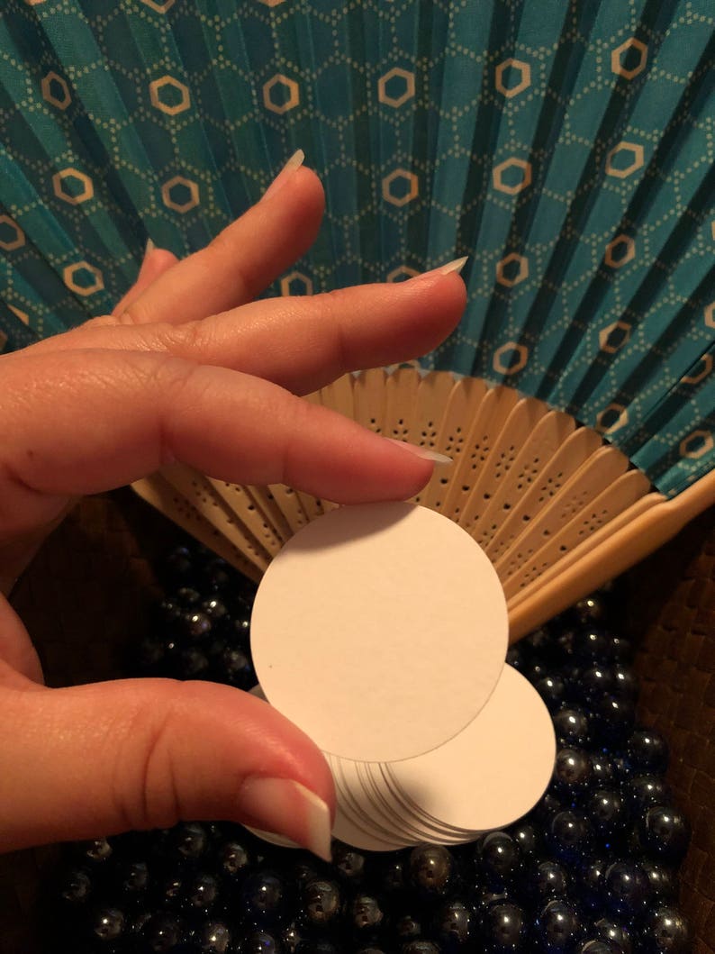 50 Heavy Cardstock Crafting Circles 1 1/2 inches Etsy