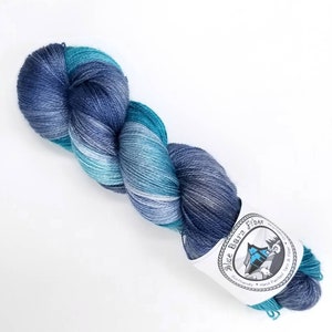 Arctic - Hand Dyed Variegated Yarn - fingering to worsted weight choose your base