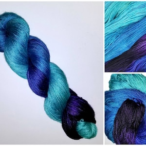 Dark Waters - Hand Dyed Variegated Yarn - fingering to worsted weight choose your base