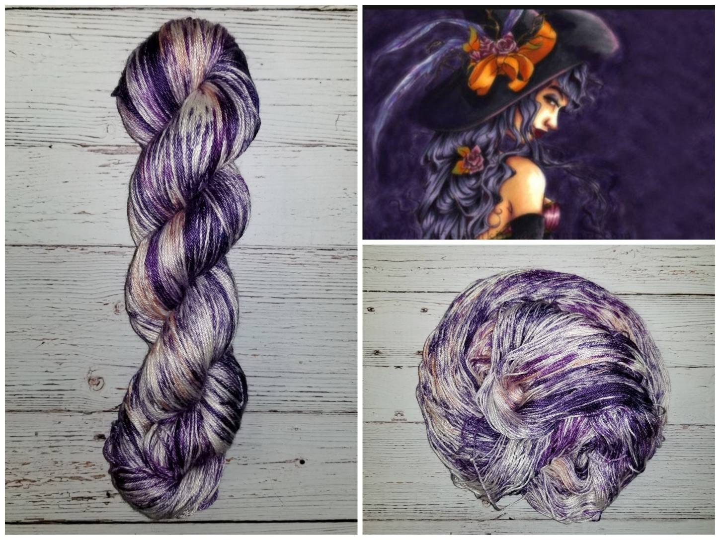 Broomstick Rider Hand Dyed Variegated Yarn fingering to Etsy