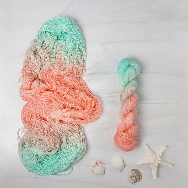 Aqua and Peach - Etsy