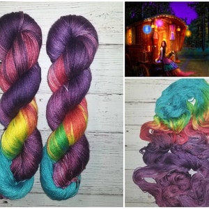 Hilo teñido a mano jaspeado - Wanderlust - desde grosor fingering hasta grosor worsted, elige tu base